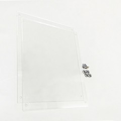FixtureDisplays 8.5″ X 11″ Modern Acrylic Picture Frame with Standoff Hardware