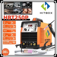 HITBOX AC DC Aluminum TIG Welder Pulse Digital MMA TIG Welding Machine 220V/200A