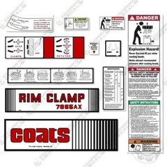 Fits Coats 7065AX Decal Kit Rim Clamp – 7 YEAR OUTDOOR 3M VINYL!
