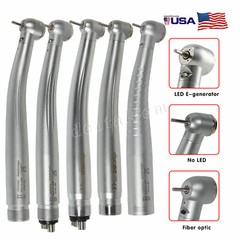 Dental Hi-Speed/LED E-generator/Fiber Optic Handpiece Push Button KaVo NSK Style