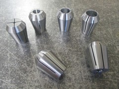 New 6-Piece E-16 Steel 1/16″, 1/8″, 3/16″, 1/4″, 5/16″ & 3/8″ Spring Collet Set
