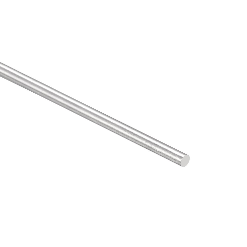 304 Stainless Steel Round Rods 6mm x 400mm Solid Shaft Rods Silver