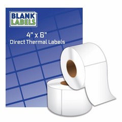 4 Rolls 4×6 Direct Thermal Labels Rolls of 250 / 1000. For Eltron Zebra 2844 450