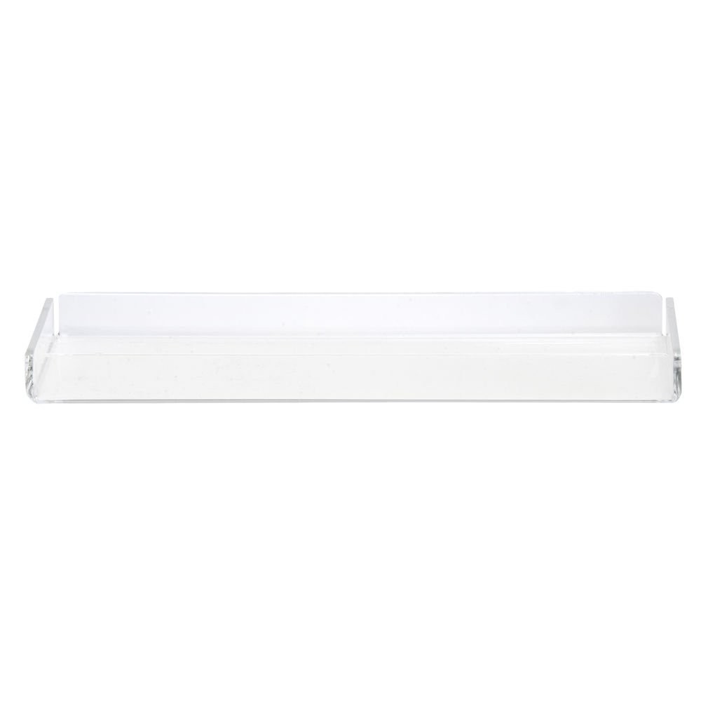 HUBERT Dessert Tray Rectangular Clear Acrylic – 13 13.5″ x 3.5″ x 1″,