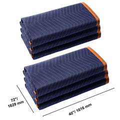 VEVOR Moving Blankets 80″x72″, 72″x54″ Heavy Duty Packing Furniture Pads