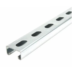 Zoro Select Fs-500Ss Pg 60.00 Single Channel Strut, Slotted, Steel,