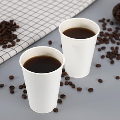 Coffee Cups, 50 Count 12 Oz Disposable Coffee Cups for Hot & Cold Drinks,