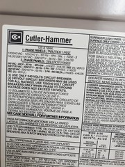 Cutler Hammer/Briggs And Stratton 12 Space Load Center Transfer Switch Cover