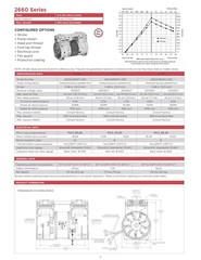 Thomas Gardner Denver 2660CE48-062, 115VAC, 60Hz Compressor/Vacuum pump