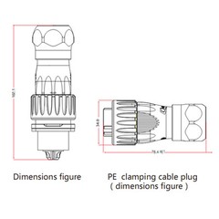 Ethernet Circular Connector RJ45 Plug & Socket Outdoor Waterproof IP67 Metal