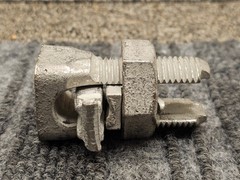 (QTY 2) Burndy KSU29 Tin-Plated Split-Bolt Connectors Tap 8 AWG to 250 kcmil