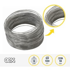 100 ft #28 Galvanized Hobby Wire Coil 5 lb Strength | Steel Craft Wire for DI…