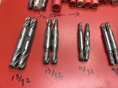 Lot of 110 HSS End Mills, 1/2″ & Smaller NEW OLD STOCK Clausing Mill