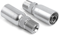 12Pack 1/2″ Hose X 1/2″ NPTF Male Pipe Thread Hydraulic Hose End Crimp Fitting C