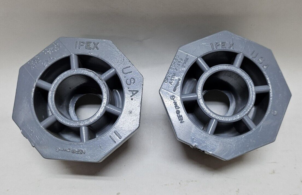 Ipex ASTM F439 2 x 3/4″ Plastic Pipe Bushing Spig x Slip Sch 80 Cpvc (Lot of 2)