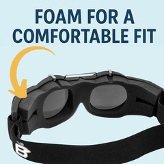 Birdz Eyewear Steampunk Goggles Premium Eye Protection with Gray Lenses in