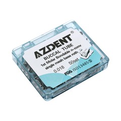 AZDENT Dental Orthodontic Buccal Tubes 1st Molar Tube Roth MBT 022 Bondable Tube