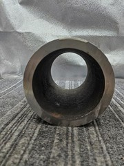Cylindrical Metal Hollow Sleeve 9-1/4-Inch OAL x 7-1/2-Inch Outer Diameter