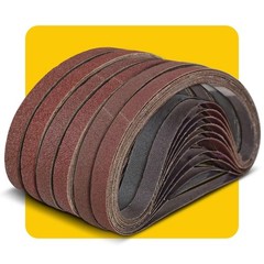 12 Pcs 1×30 Sanding Belts Aluminum Oxide 80 120 150 Grits for Sander