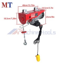 PA800 Electric Hoist 1760lbs Crane Winch w/ Wired Remote Control 1350W 110V
