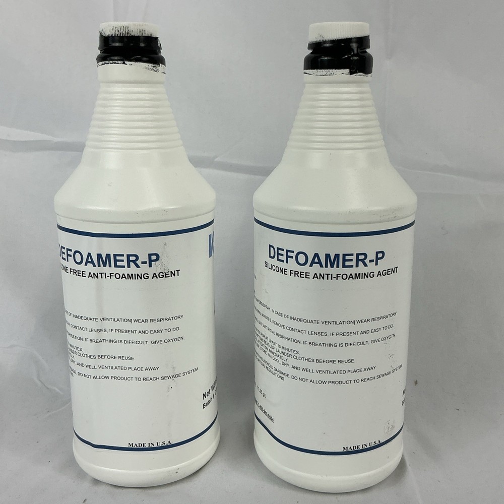 ValCool Defoamer P 2 32 Oz Bottles Silicone Free Anti-Foaming Agent
