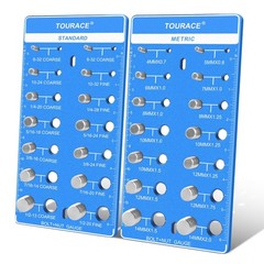 2Pcs Thread Checker, Nut and Bolt Thread Checker, Standard SAE and Metric, Bo…