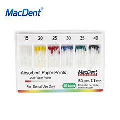 MacDent Dental Endodontic Gutta Percha Point & Absorbent Paper Obturation Points