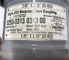 Smith Blair Dresser Coupling/ Red 2.85 x 3.13 / Blue 3.80 x 4.14