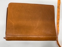 Franklin Covey Planner Tan Leather Zip Planner Heritage Travelware 756643 Zipper