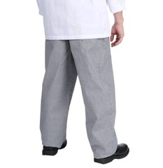 NWT Chef Revival Baggy Pants Houndstooth Cook Work Uniform Knife Steel L 36 38