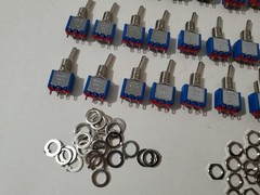 25pcs 5636 APEM Toggle Switch ON-ON, Solder Lug, Single-Pole, Panel Mount