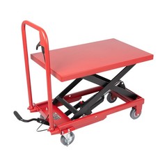 500 lbs Hydraulic Scissor 28-Inch Lift Table Cart for Material Handling