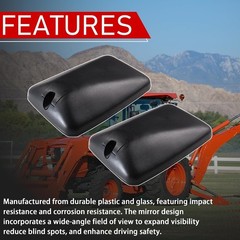 High-Quality Left & Right Rear View Mirrors for Kubota Tractors – Clear Vision
