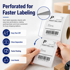 DK-1247 4.07″ x 6.4″ Shipping Labels Compatible with Brother QL-1050 QL-1050N