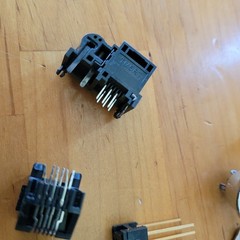 Vintage Electronics Connector Lot 3 Pin DIN RJ Modular Gold Headers 13 Pc