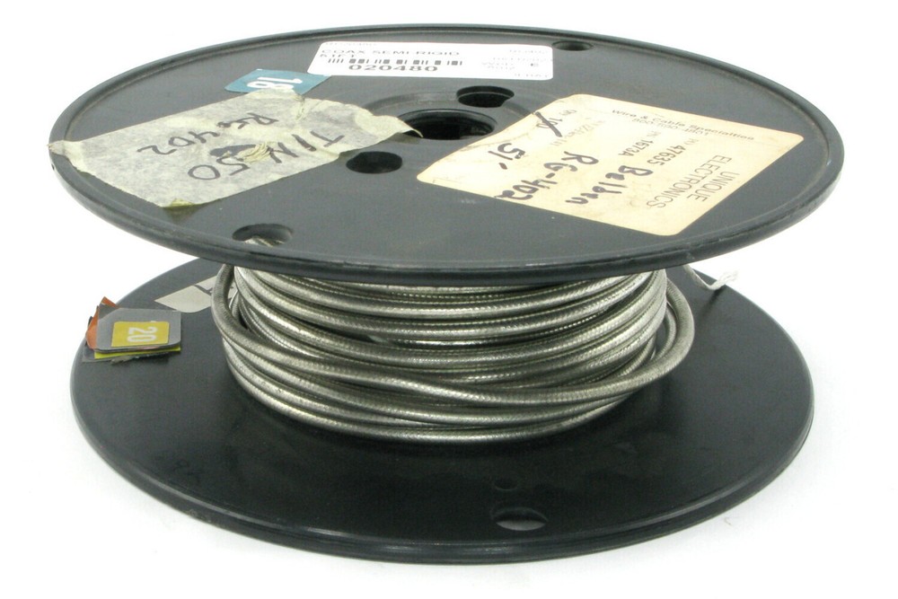 RG402, Silver-Coated Copper PTFE Coax Cable, Silver, 51 Feet