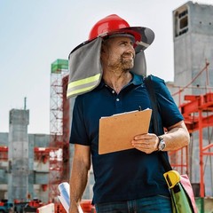 Hard Hat Visor with Neck Shade for Standard V-Gard Full Brim Attachment