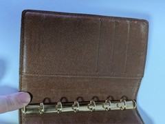 LOUIS VUITTON Monogram Agenda PM Notebook Cover R20005 Authentic 14.2cm x 10.2cm