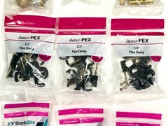 Mixed Lot SharkBite Apollo PEX Fittings Valves Clamps Tees Elbows Push Fit – New