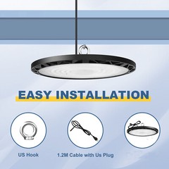 4 Pack 200W UFO Led High Bay Light Industrial Commercial Factory Warehouse Light