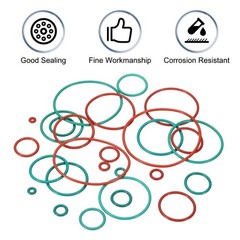 20Pcs AS-026 Fluorine Rubber O-Ring, 1-1/4″ ID, 1-3/8″ OD, 1/16″ Width, Green