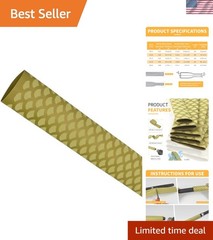 Waterproof Fish Scale Heat Shrink Tubing, 3.28ft Gold for Fishing Rods, Dia:30mm