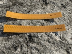 Golden Yellow DOT-C2 Diamond Prismatic Reflective Tape 2 strips 8″ x 1″