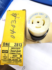 Hubbell 2813 Insulgrp Female Connector NEMA L21-30 30A 3-Phase 120/208V AC 4 Pin