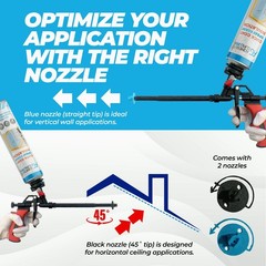 QuickCoat Closed Cell Spray Foam Insulation Kit for Wall–12×32.8oz(930g) Covers