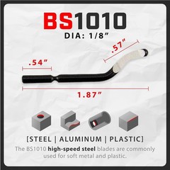 AFA Tooling Deburring Tool Kit 10 High Speed Blades Countersink Hand Reamer New