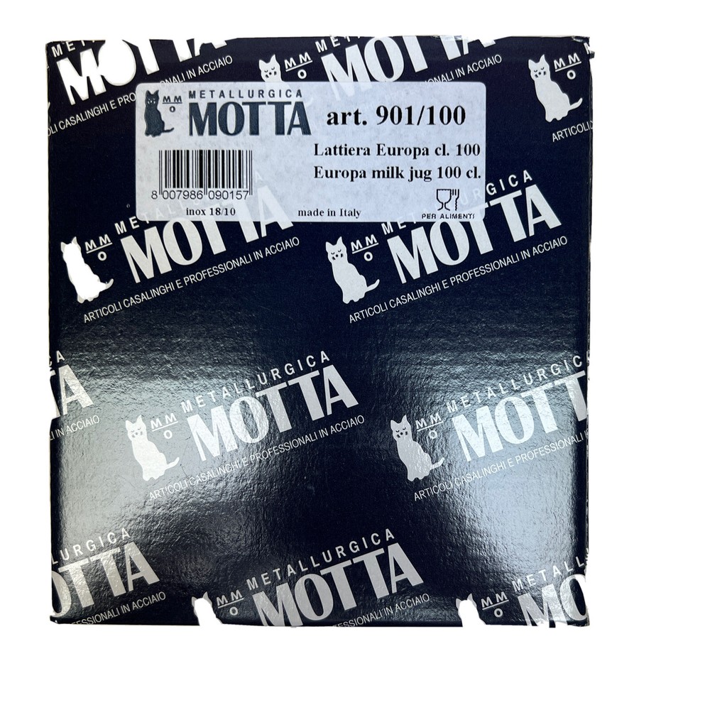 Motta 18/10 Stainless Steel Europa Milk Pitcher – 1 L art. 901/100 NEW