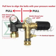 Unloader For Honda GX340 11HP GX390 13HP 1″ Shaft 4000 PSI Pressure Washer Pump