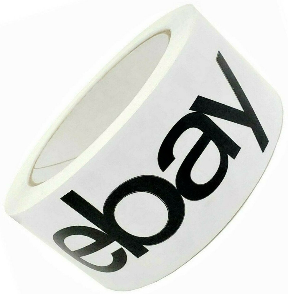 Official eBay Branded Packaging Tape, Black Letters 2″ x 75 yds, One New Roll