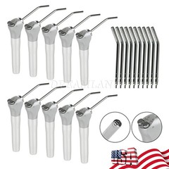 1-20*Dental Air Water Spray Triple Syringe 3 Way Handpiece w/ Nozzles Tips Tubes